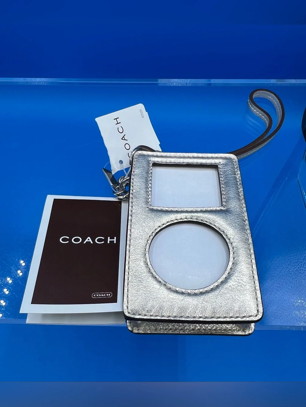 Coach Vintage Metallic Leather iPod Case, NWT